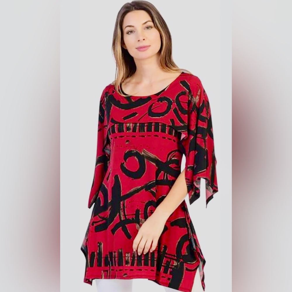 Beautiful red/gold/black TUNIC